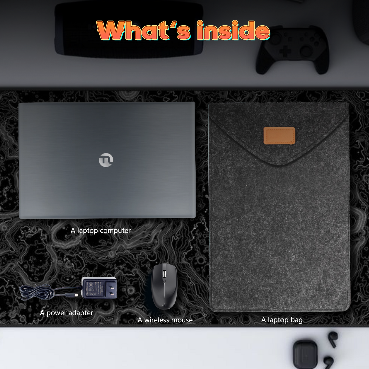 Ningmei HustleForge NLR500P 15.6 inch Laptop AMD Ryzen 5 7430U 16GB RAM 512GB SSD Wifi6 Bluetooth5.2 1080P FHD IPS Display Fingerprint identification Windows 11