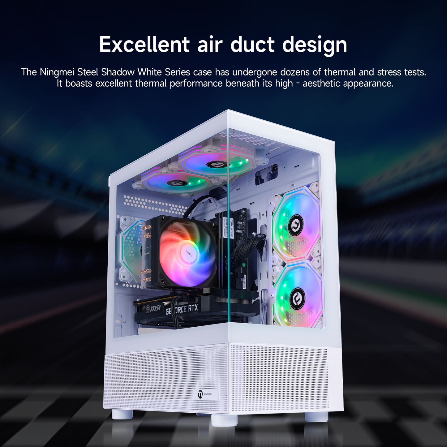 Ningmei Gaming PC Desktop AMD Ryzen 5 5500 NVIDIA GTX 1660 Super 16GB RAM 1TB SSD Windows 11 Wi-Fi Gaming Desktop