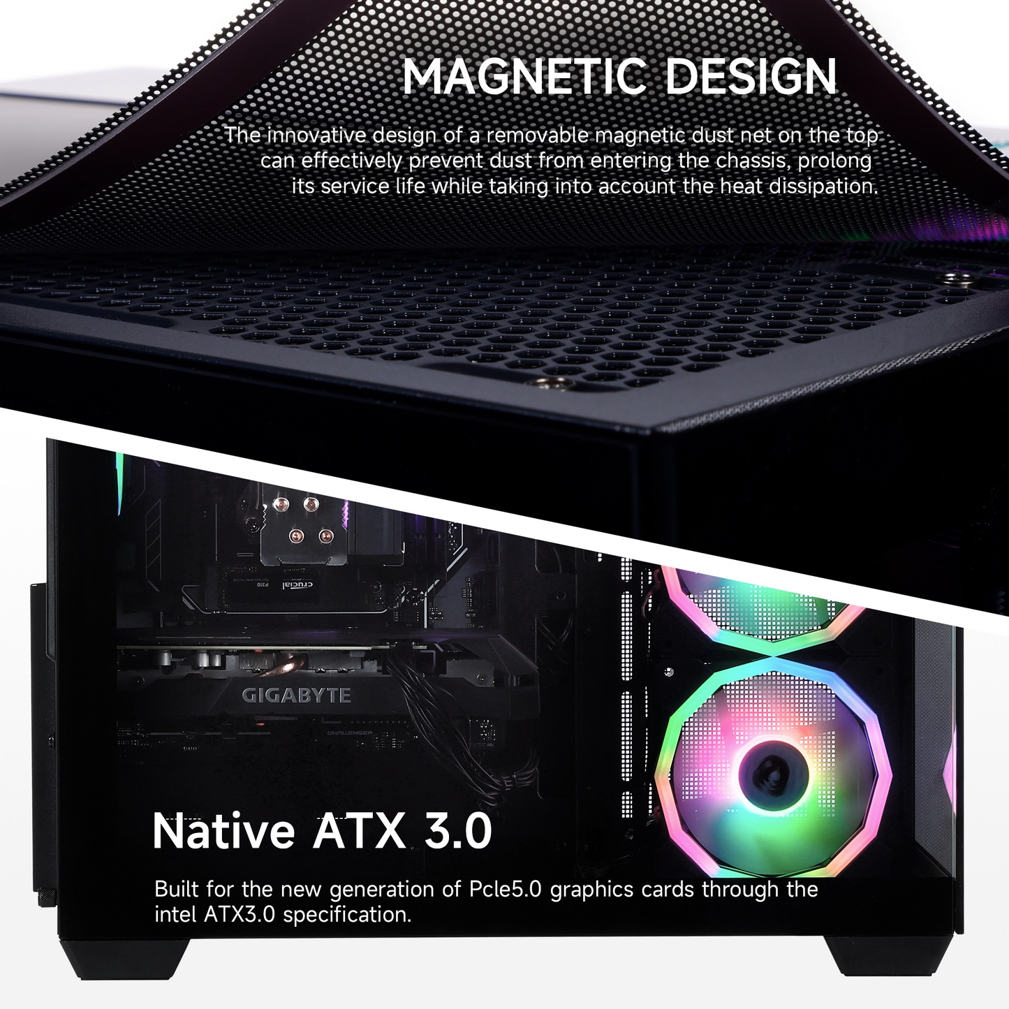 Mloong Gaming PC Desktop, AMD Ryzen 7 8700F 4.1 GHz (5.0Ghz Turbo), NVIDIA RTX 5060 Ti 8GB GDDR7, 1TB Gen4 NVMe SSD, 32GB 6000Mhz DDR5 RAM, 650W PSU, Wi-Fi, Win 11 Home Prebuilt PC, Black