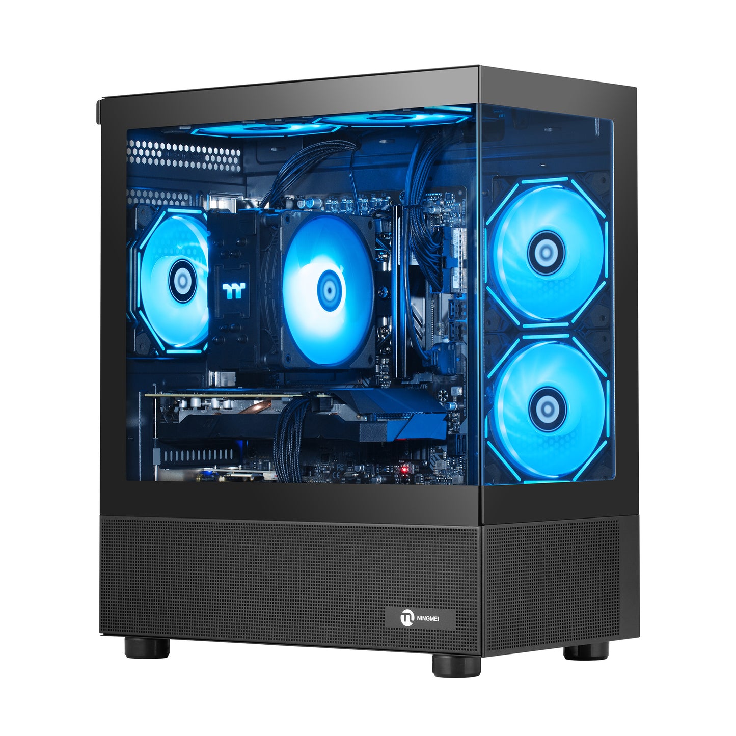 Ningmei Gaming PC Desktop AMD Ryzen 5 5500 NVIDIA GTX 1660 Super 16GB RAM 1TB SSD Windows 11 Wi-Fi PC Gaming Black
