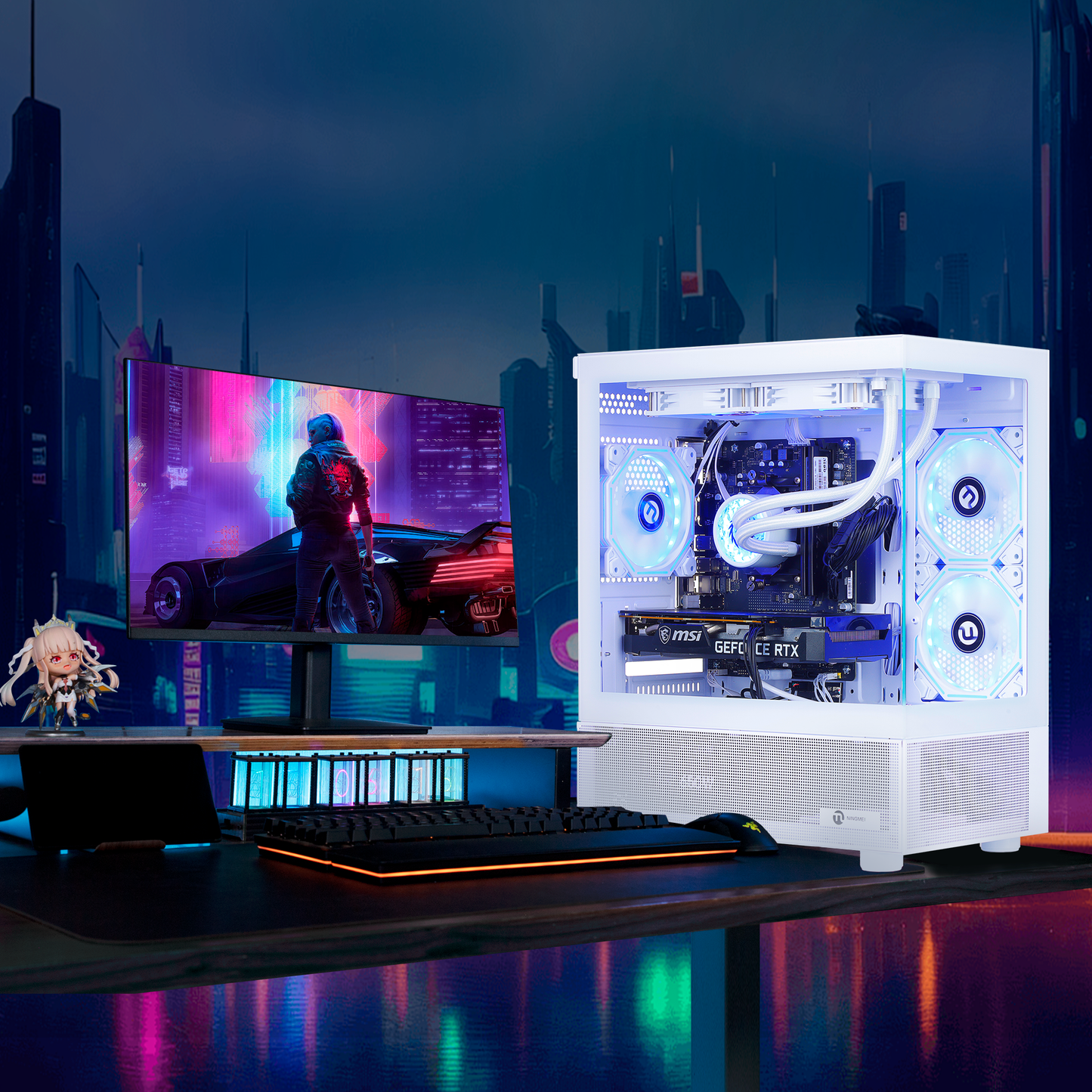 Ningmei Gaming PC AMD R7 7800X3D NVIDIA GeForce RTX 5070 32GB RAM 2TB SSD Windows 11 PC Gaming