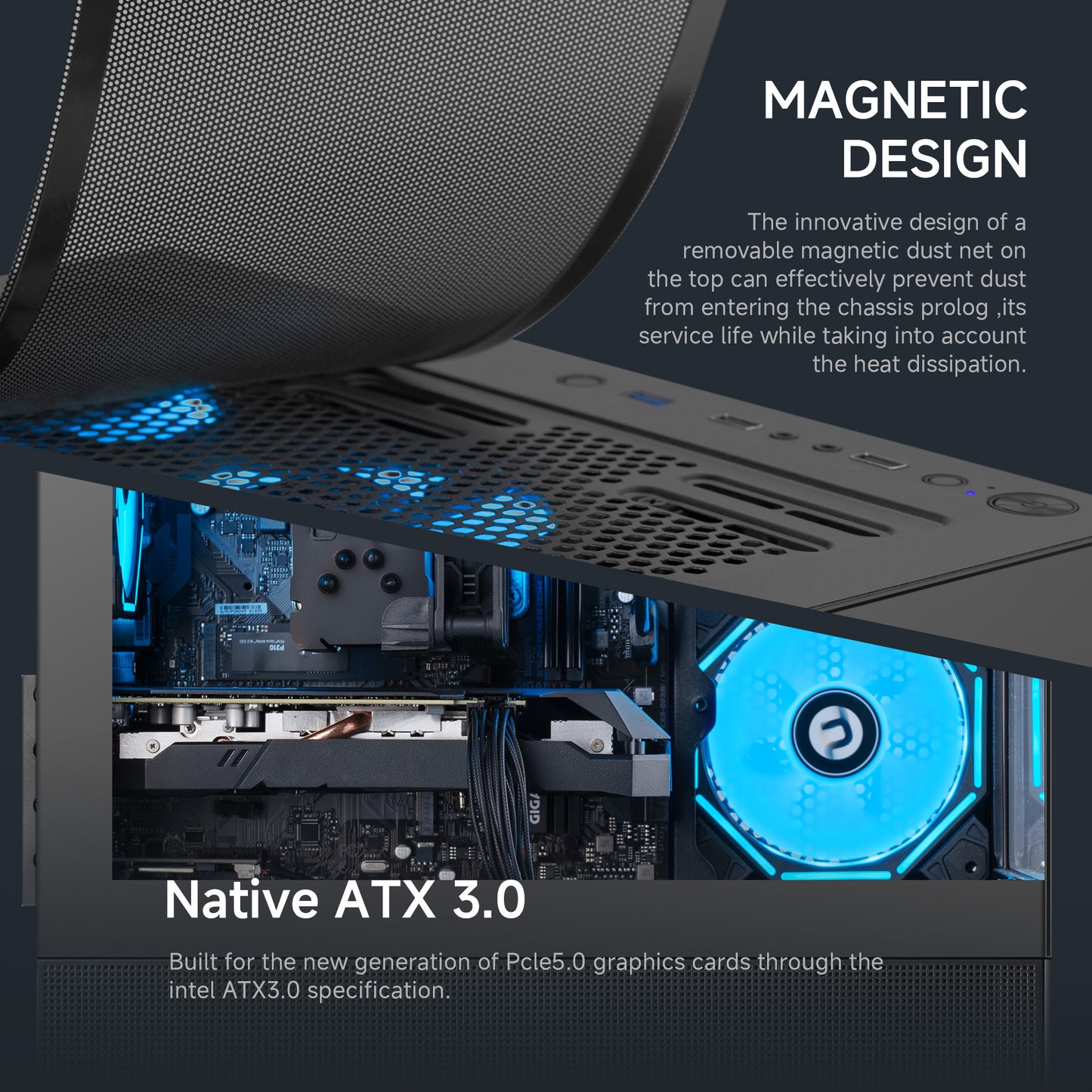 Ningmei Gaming PC Desktop AMD Ryzen 5 5500 NVIDIA GTX 1660 Super 16GB RAM 1TB SSD Windows 11 Wi-Fi PC Gaming Black
