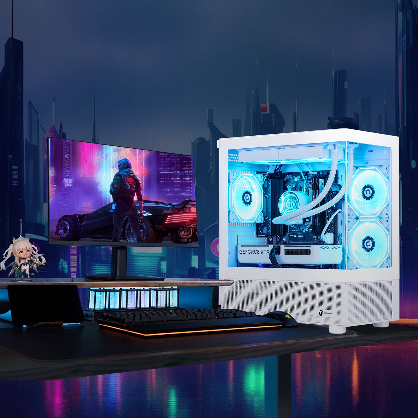 Ningmei Gaming PC AMD Ryzen 7 5700X NVIDIA RTX 5060 16GB RAM 1TB SSD Wifi PC Gaming