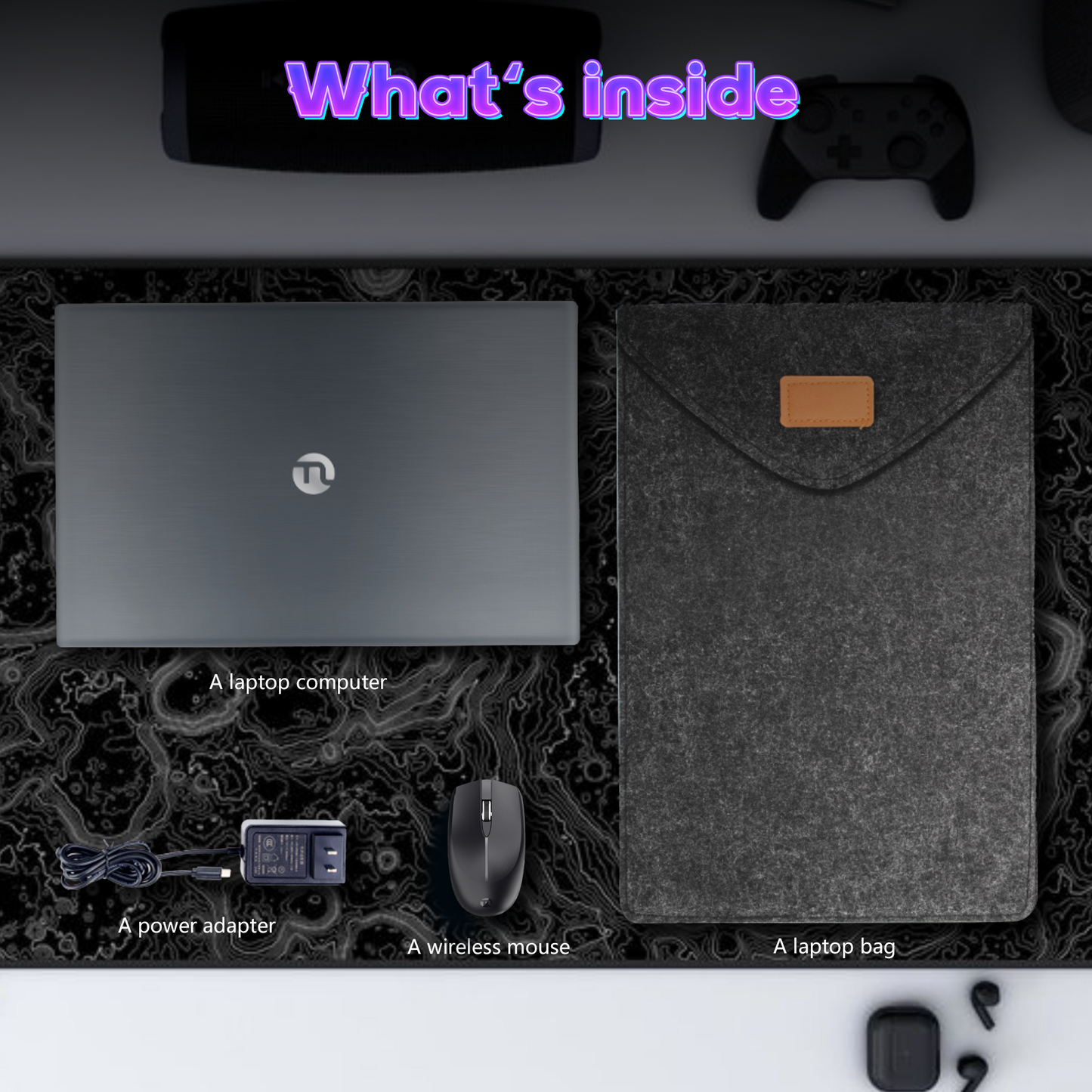 Ningmei HustleForge 15.6 inch Windows Laptop Intel N150 16GB RAM 512GB SSD Wifi6 Bluetooth5.2 1080P FHD IPS Display Fingerprint identification