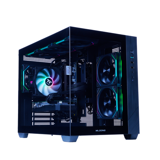 Mloong Gaming PC AMD Ryzen 5 5500 NVIDIA GeForce RTX 5050 16GB RAM 1TB SSD 650W Win11 WIFI Desktop Black