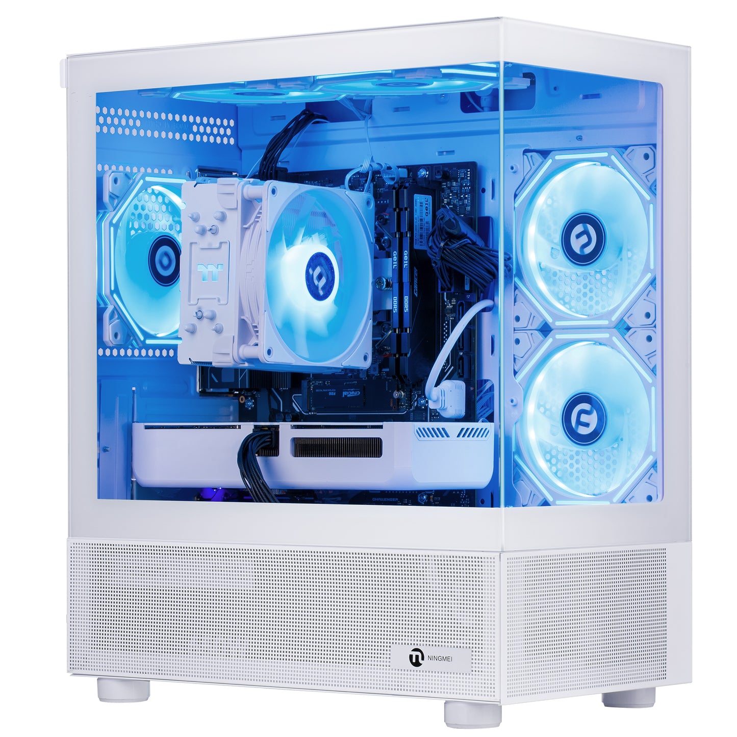 Ningmei Gaming PC AMD Ryzen 5 7500F Radeon RX 9060 XT (16G) 16GB RAM 1TB SSD Wifi