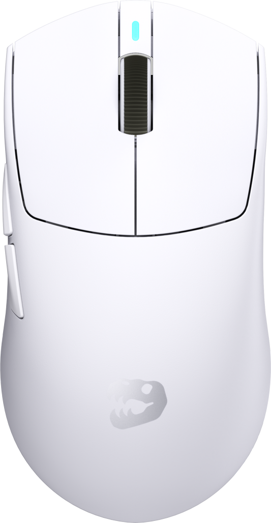 MLOONG MX301 Wireless Gaming Mouse, MLOONG S1 Sensor, 16,000 DPI, Lightweight, 4 Programmable Buttons, 140h Battery Life, On-Board Memory, PC/Mac - White