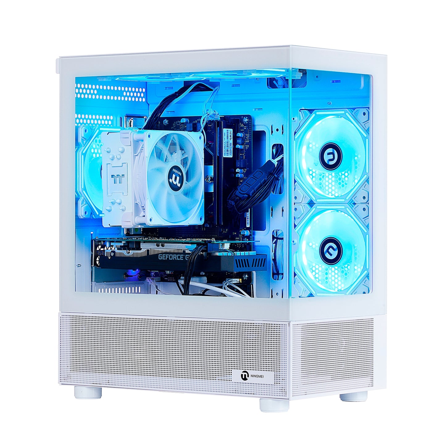 Ningmei Gaming PC Desktop AMD Ryzen 5 5500 NVIDIA GTX 1660 Super 16GB RAM 1TB SSD Windows 11 Wi-Fi Gaming Desktop