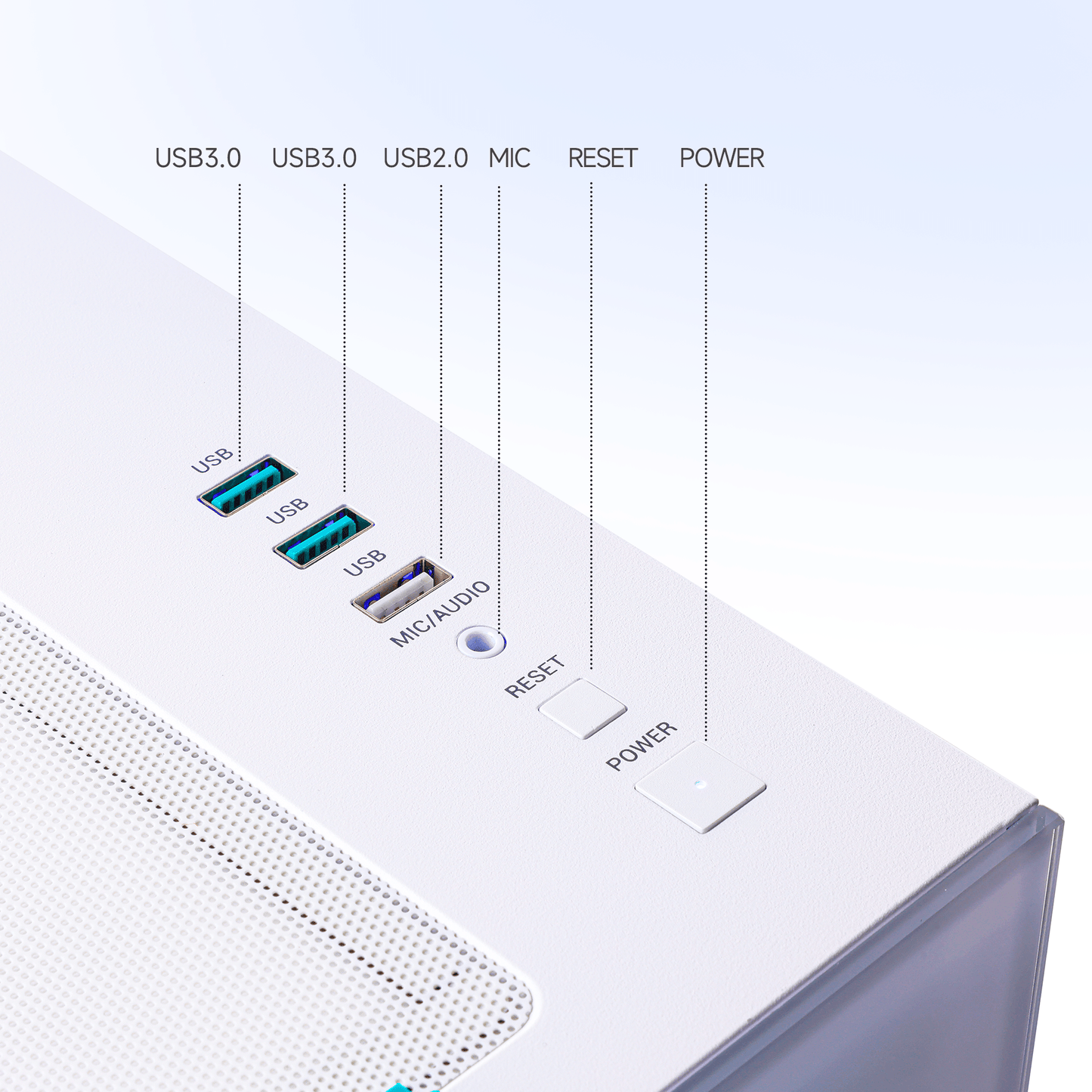 Mloong Gaming PC Desktop AMD Ryzen 5 5500 GeForce RTX 5060 1TB SSD 16GB RAM 650W Win11 WIFI White