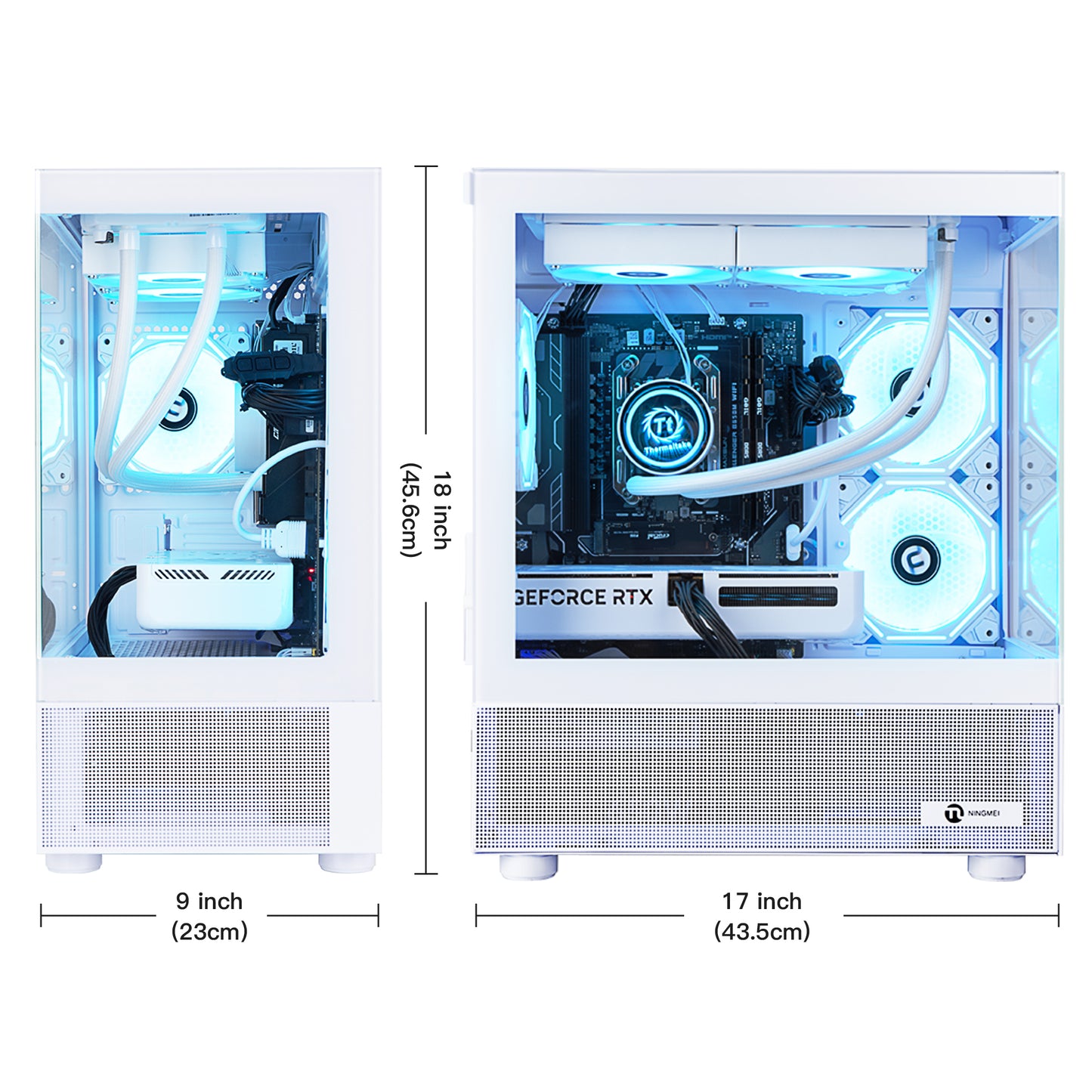 Ningmei Gaming PC AMD Ryzen 7 5700X NVIDIA RTX 5060 16GB RAM 1TB SSD Wifi PC Gaming