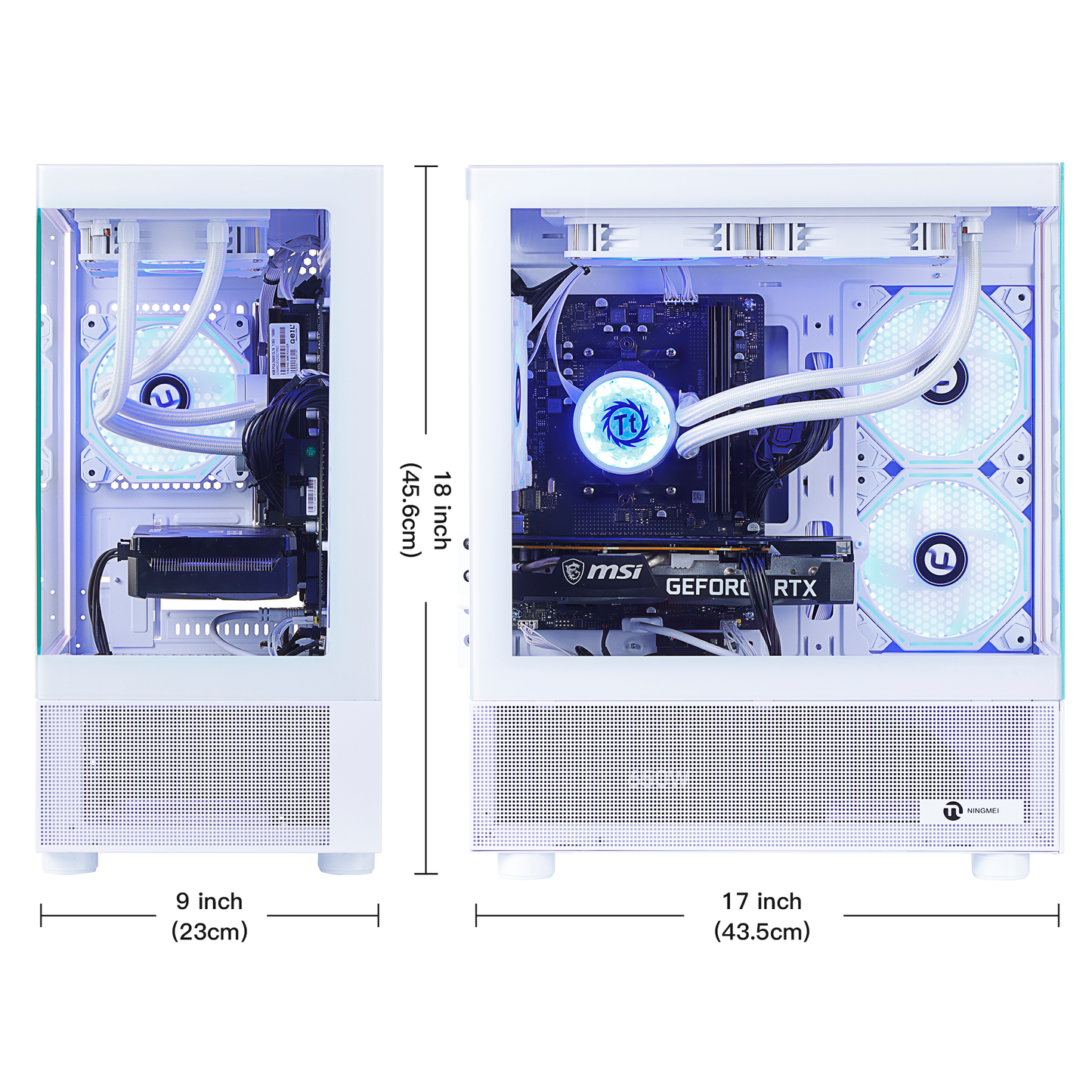 Ningmei Gaming PC AMD Ryzen 7 5700X NVIDIA RTX 5060 32GB RAM 1TB SSD Wifi PC Gaming