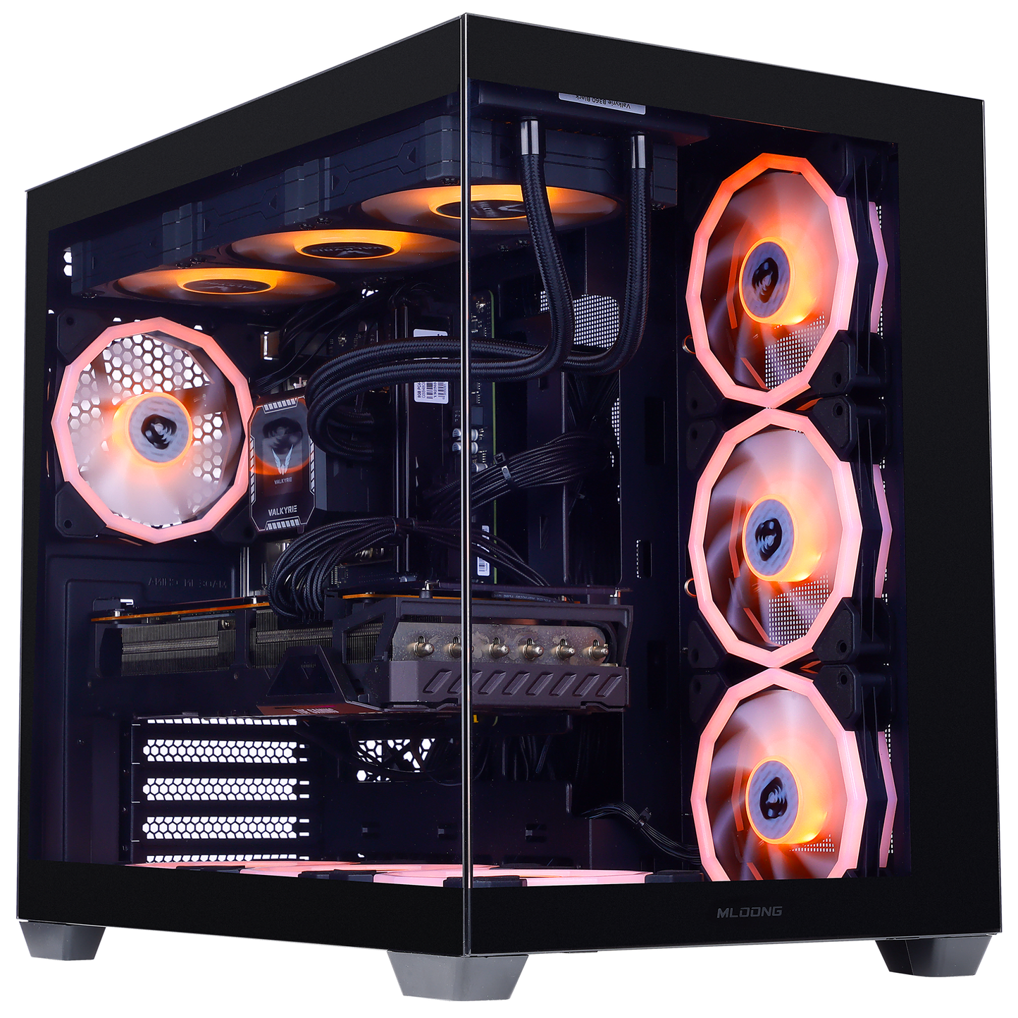 Mloong Gaming PC Intel Core i9 14900KF, GeForce RTX 5080 16GB, 64GB DDR5 RAM, 2TB SSD, 850W, Desktop, Win11 Home, WIFI, Black
