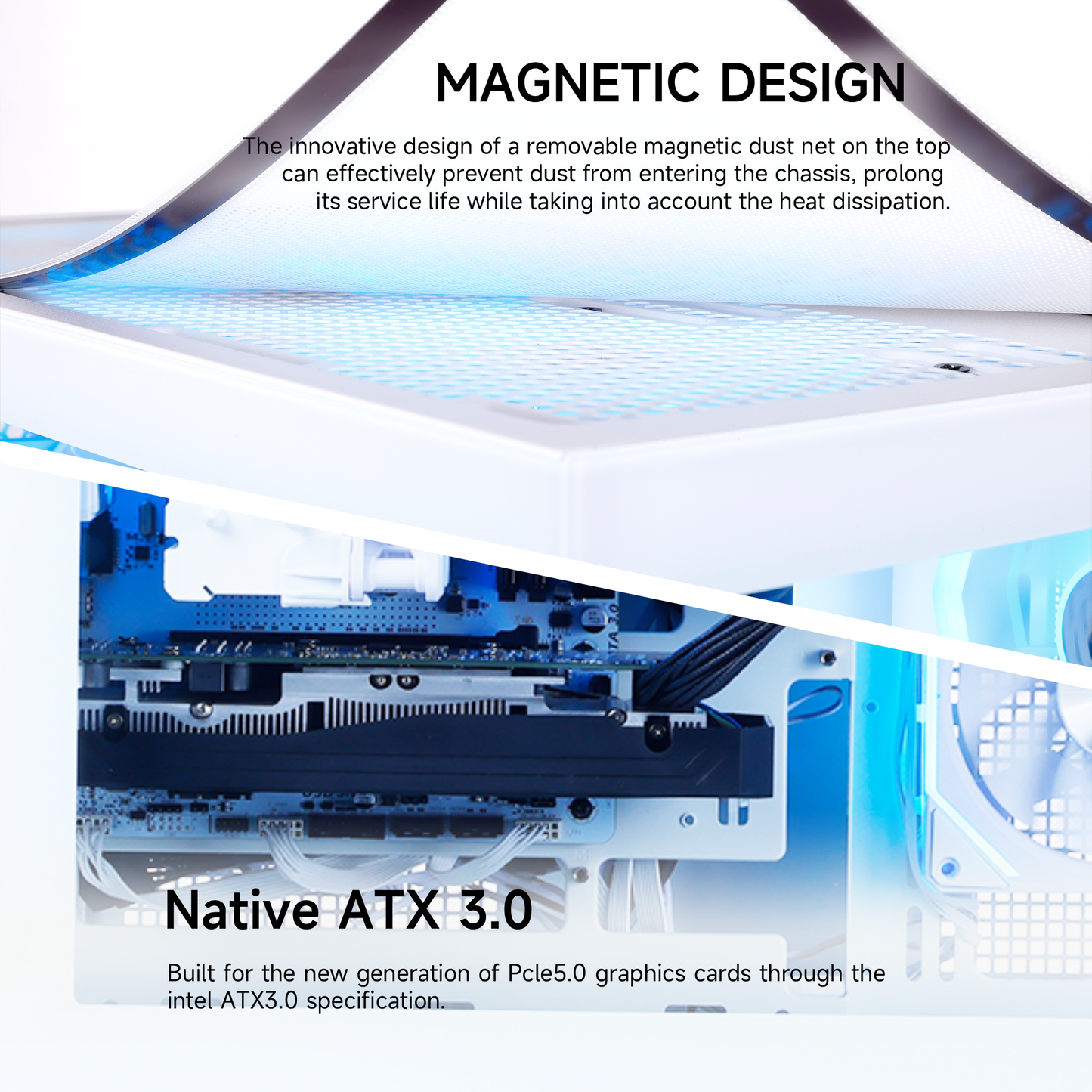 Mloong Gaming PC Desktop, AMD Ryzen 5 9600X 3.9 GHz (5.4Ghz Turbo), Radeon RX 9060 XT 8GB GDDR6, 1TB Gen4 NVMe SSD, 32GB 6000Mhz DDR5 RAM, 650W PSU, Wi-Fi, Win 11 Home Prebuilt PC, White