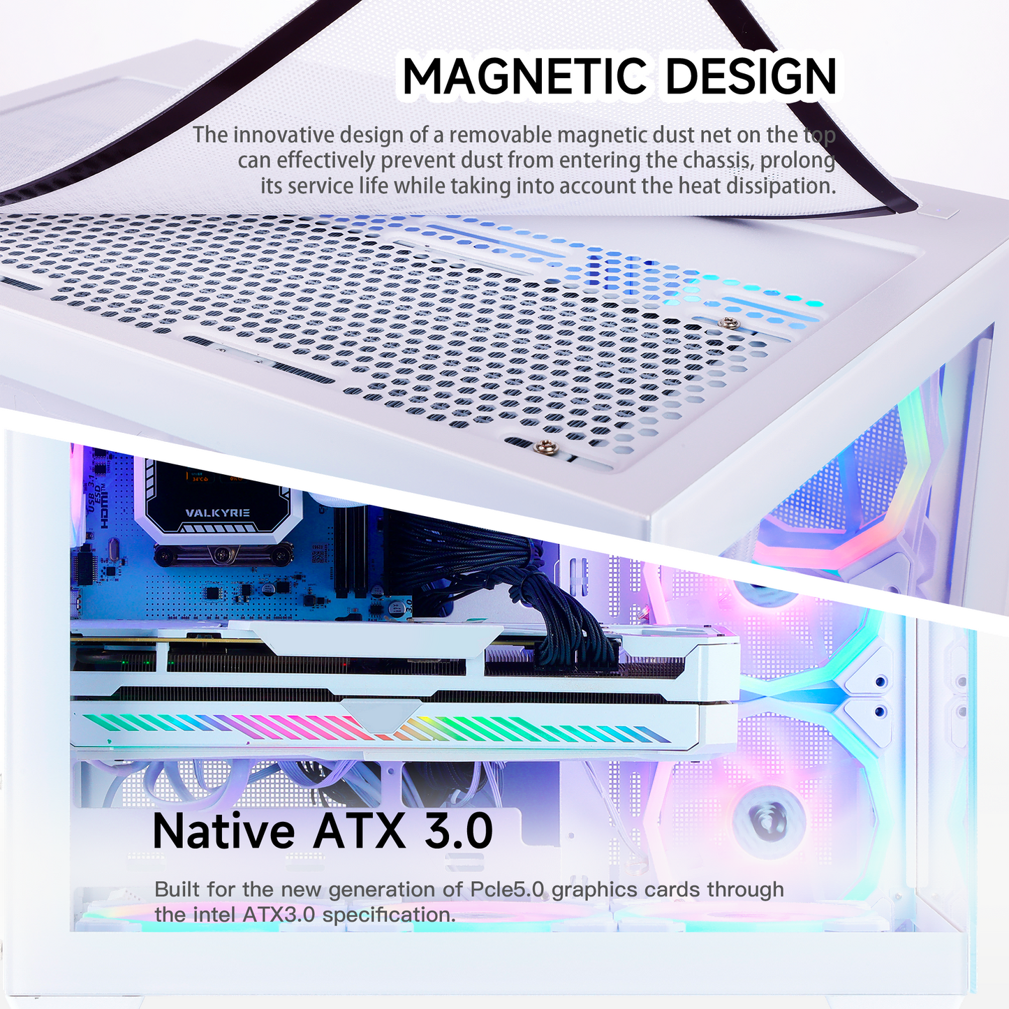 Mloong Gaming PC Intel Core i9 14900KF, GeForce RTX 5080 16GB, 64GB DDR5 RAM, 2TB SSD, 850W, Desktop,Win11, WIFI, White