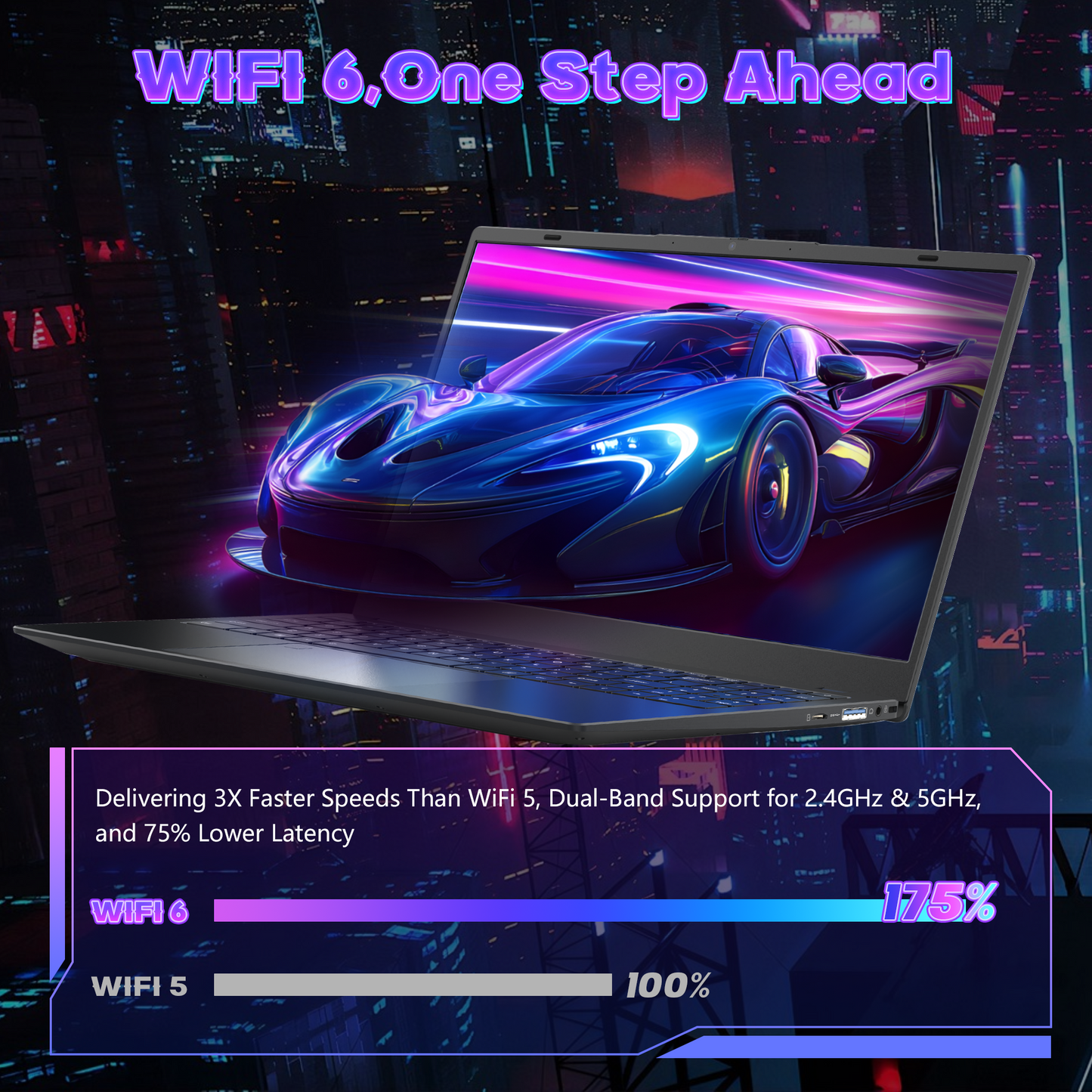 Ningmei HustleForge 15.6 inch Windows Laptop Intel N150 16GB RAM 512GB SSD Wifi6 Bluetooth5.2 1080P FHD IPS Display Fingerprint identification