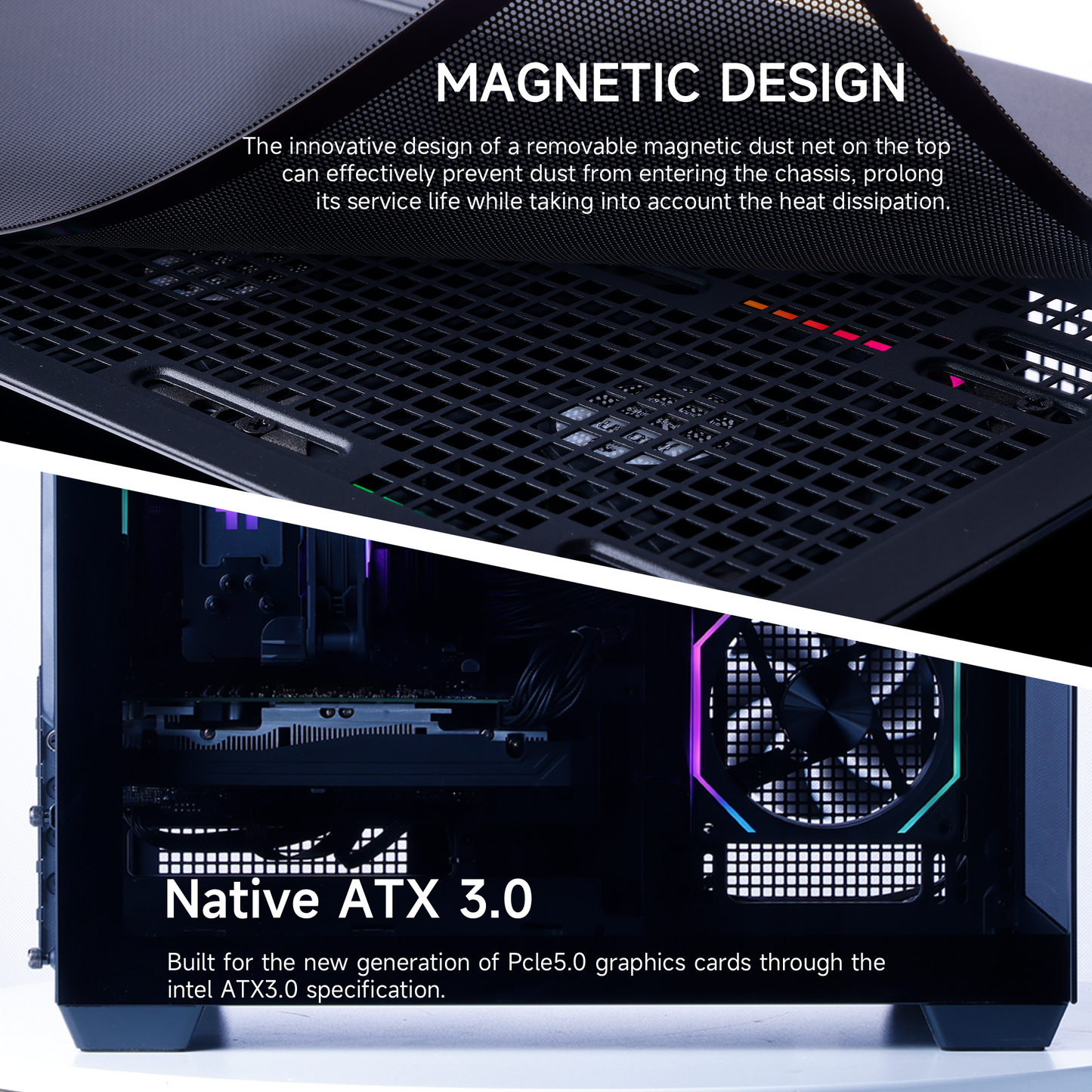 MLOONG Gaming PC Desktop, AMD Ryzen 7 8700F, GeForce RTX 5060Ti 8GB, 32GB DDR5 RAM, 1TB NVME SSD, 650W PSU, Windows 11 Home 64-bit, WIFI, Black
