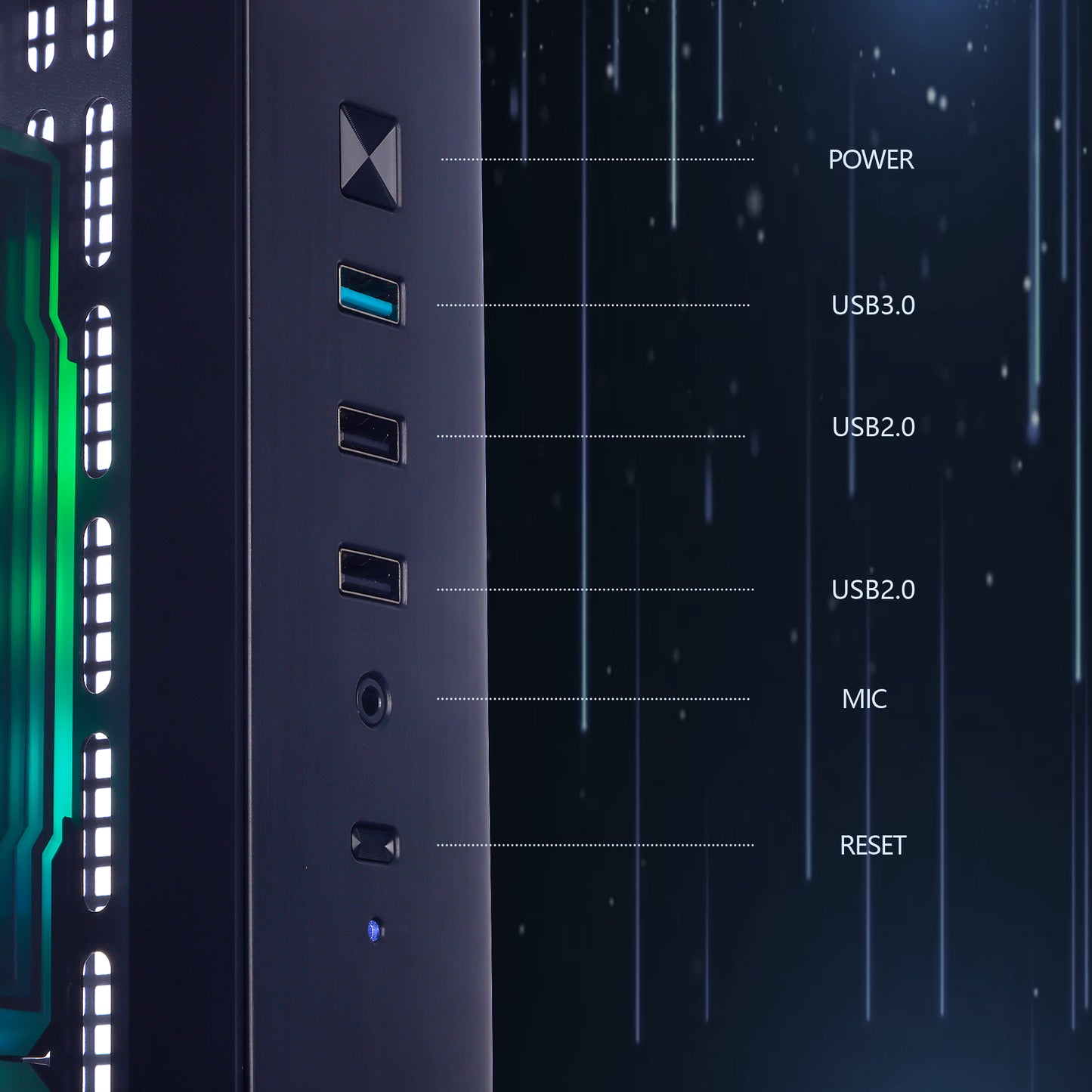 Mloong Gaming PC Desktops AMD Ryzen5 5500, Radeon RX 6500XT 4GB, 1TB SSD, 16GB RAM, 650W, Win11, WiFi, Black