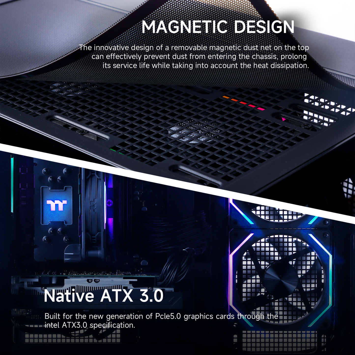 Mloong Gaming PC Desktops AMD Ryzen5 5500, Radeon RX 6500XT 4GB, 1TB SSD, 16GB RAM, 650W, Win11, WiFi, Black