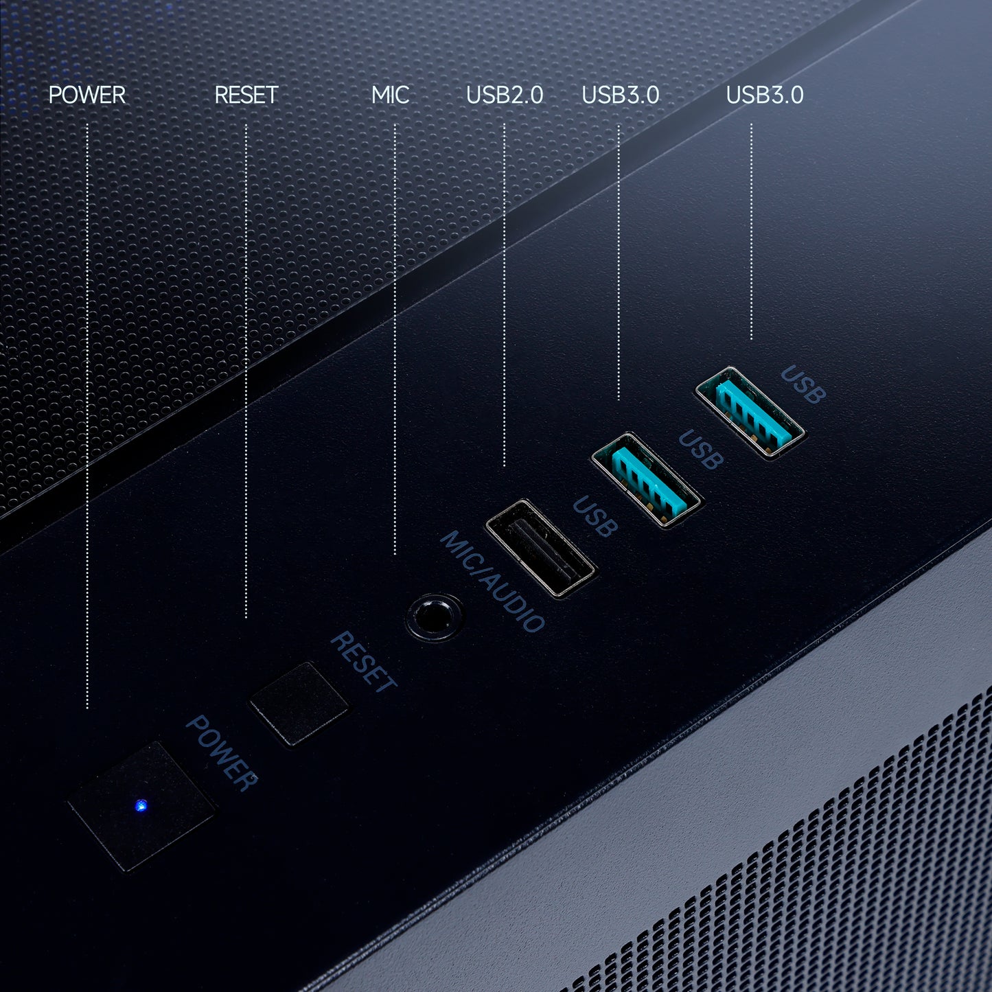 Mloong Gaming PC Desktops AMD Ryzen5 5500 AMD Radeon RX 6600 1TB SSD 16GB RAM 650W Win11 WIFI