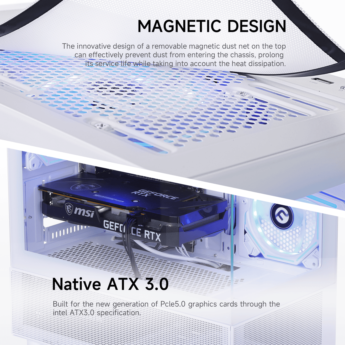 Ningmei Gaming PC AMD Ryzen 7 9700X NVIDIA RTX 5060 16GB RAM 1TB SSD Wifi PC Gaming White