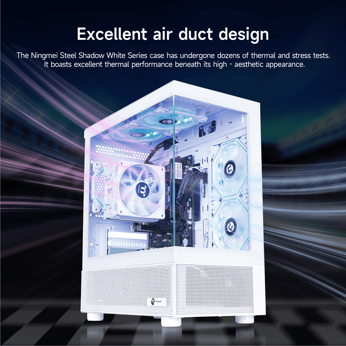 Ningmei Lumishore Gaming PC AMD Ryzen 5 5600GT 16GB RAM 1TB SSD WiFi Gaming Desktop
