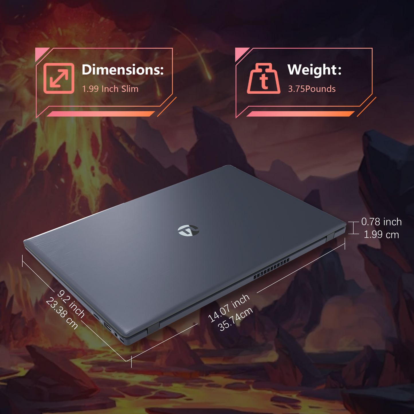 Ningmei HustleForge NLR500P 15.6 inch Laptop AMD Ryzen 5 7430U 16GB RAM 512GB SSD Wifi6 Bluetooth5.2 1080P FHD IPS Display Fingerprint identification Windows 11