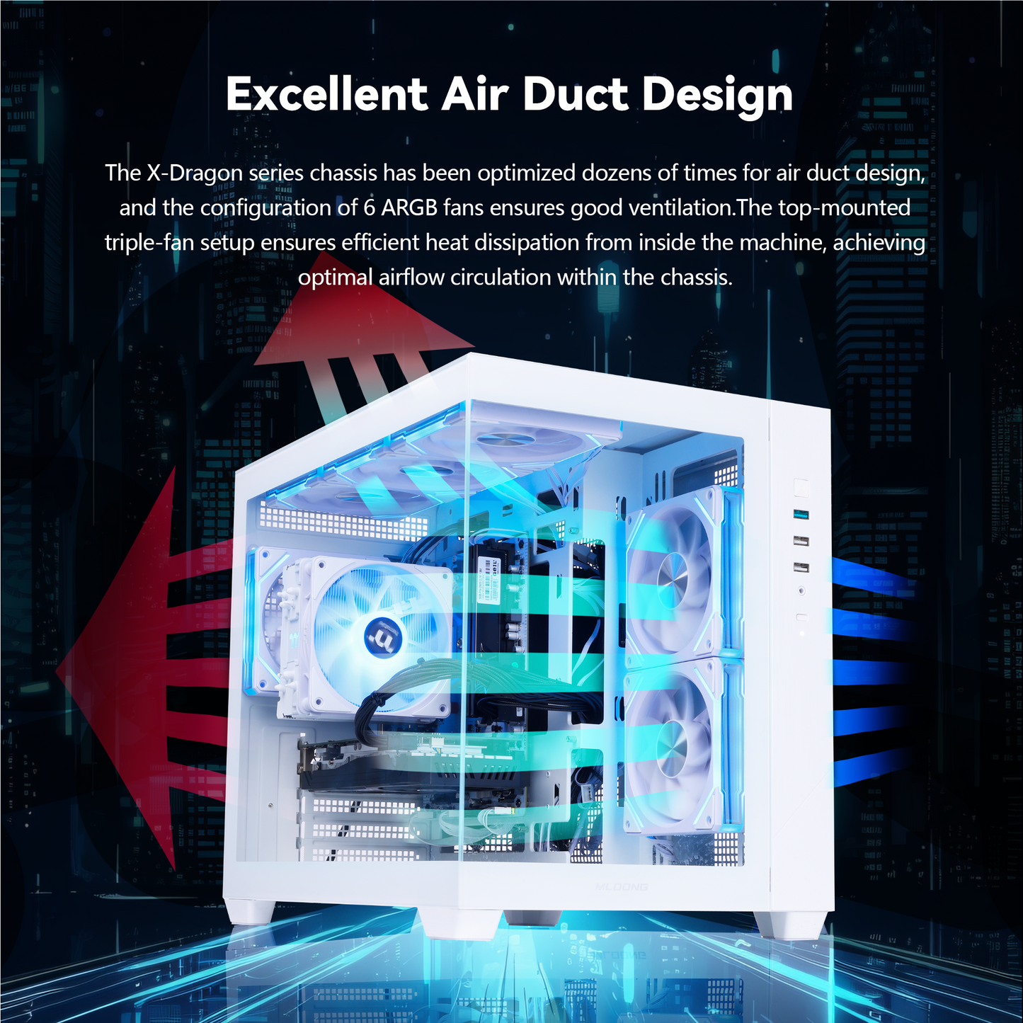 Mloong Gaming PC Desktop AMD Ryzen 5 5500 GeForce RTX 5050 1TB SSD 16GB RAM 650W Win11 WIFI White