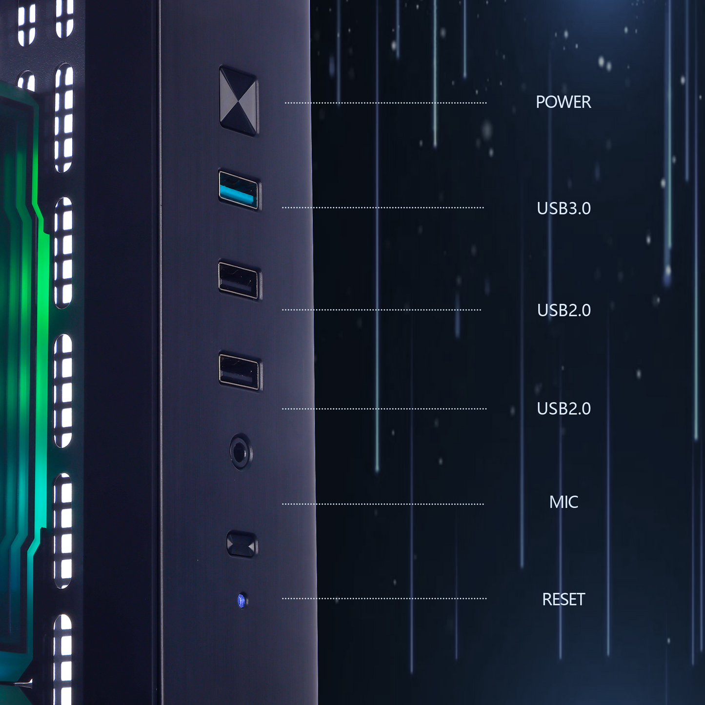 Mloong Gaming PC Desktop, AMD Ryzen 5 9600X 3.9 GHz (5.4Ghz Turbo), Radeon RX 9060 XT 8GB GDDR6, 1TB Gen4 NVMe SSD, 32GB 6000Mhz DDR5 RAM, 650W PSU, Wi-Fi, Win 11 Home Prebuilt PC, Black
