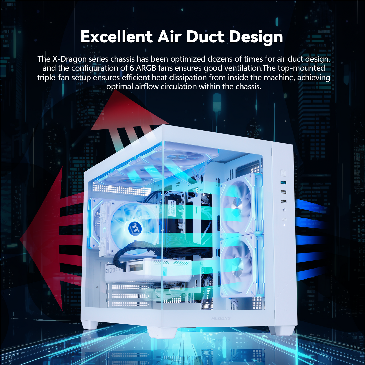 MLOONG Gaming PC Desktop, AMD Ryzen 7 8700F, GeForce RTX 5060Ti 8GB, 32GB DDR5 RAM, 1TB NVME SSD, 650W PSU, Windows 11 Home 64-bit, WIFI, White